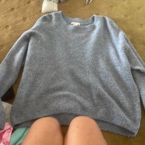 Blue soft sweater